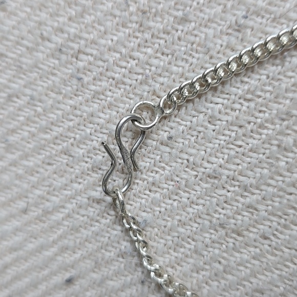 Rutile  quartz, Thahitian pearl, and green aventurine 925 necklace - Picture 6 of 7